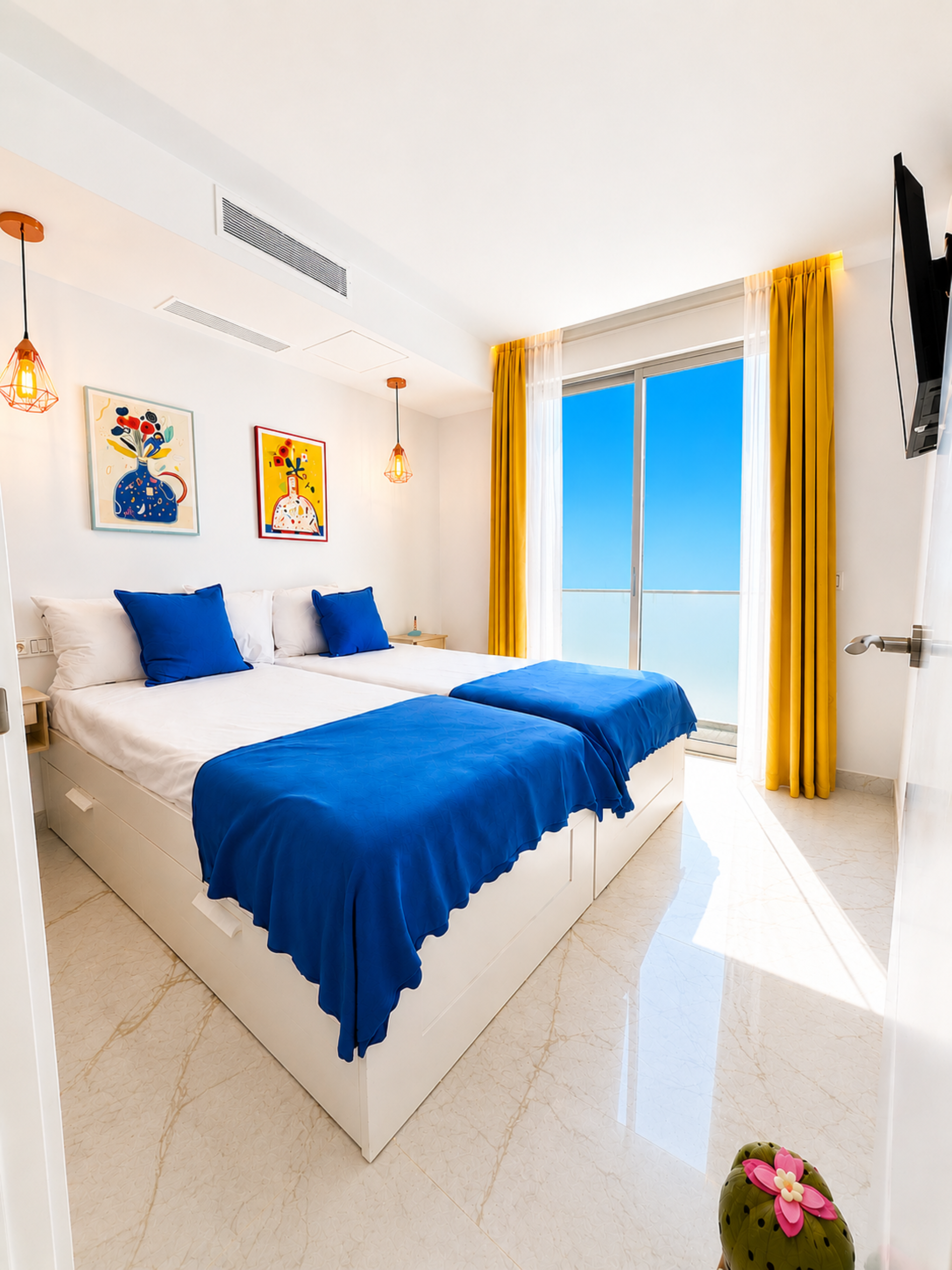 Dormitorio azul